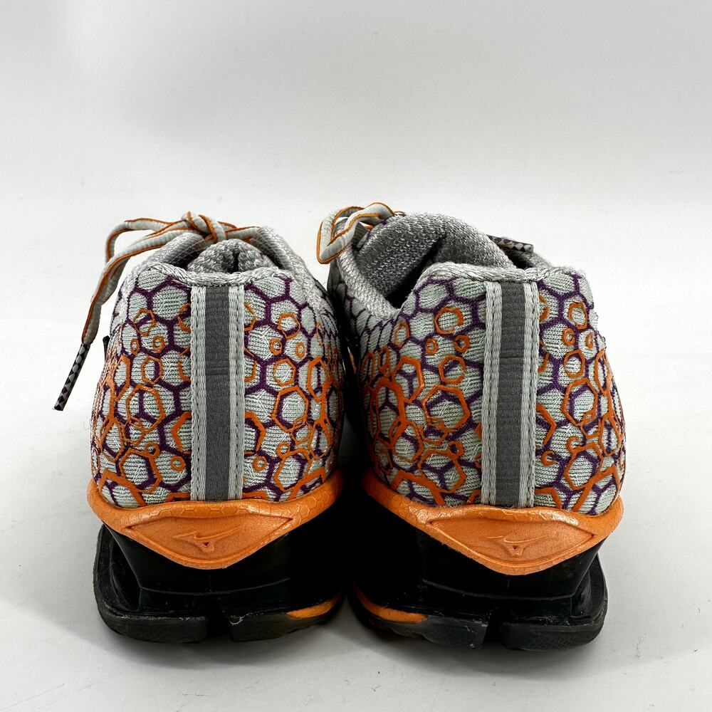 Mizuno Wave Prophecy 3 Running Shoe Sneakers Lace Up Hexagon Orange Purple 7 - Picture 5 of 7